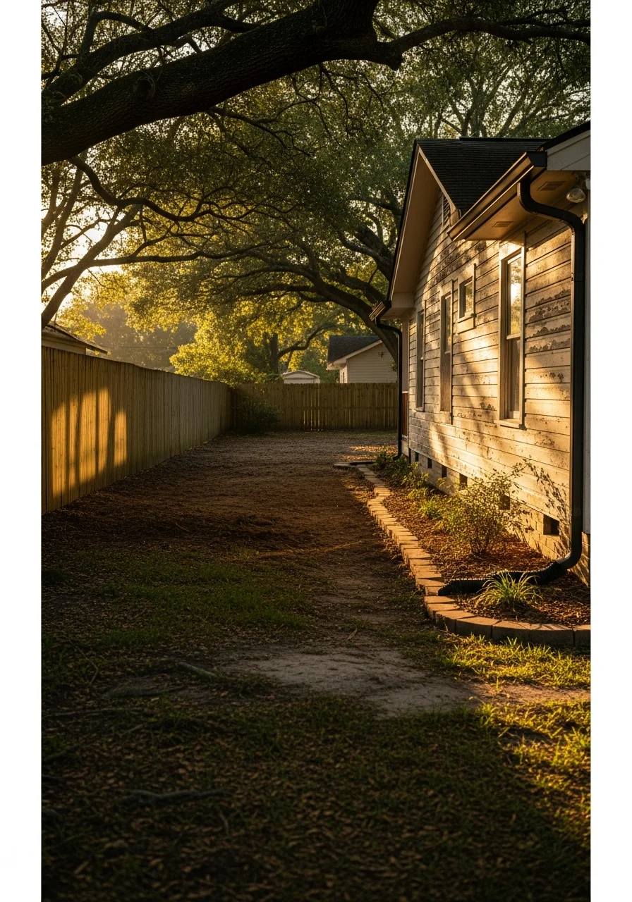 Detail shot of Mobile home exterior showing quality finish and local architectural style.